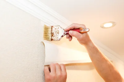 Pose de papier peint à la Chapelle-aux-Choux — revêtements muraux et toiles de verre